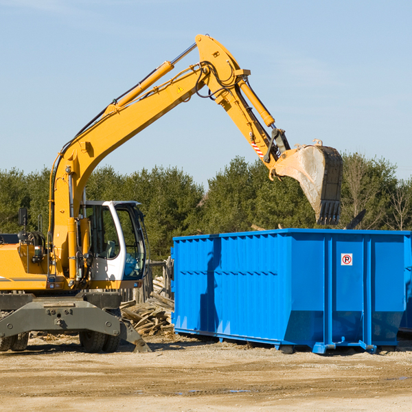 are there any restrictions on where a residential dumpster can be placed in Carrboro North Carolina